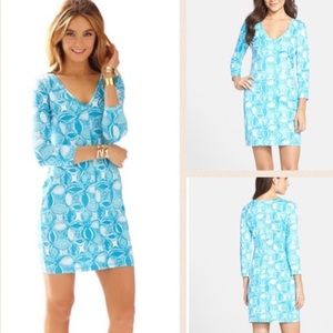 Lilly Pulitzer Juliet Fitted V neck Tshirt Dress